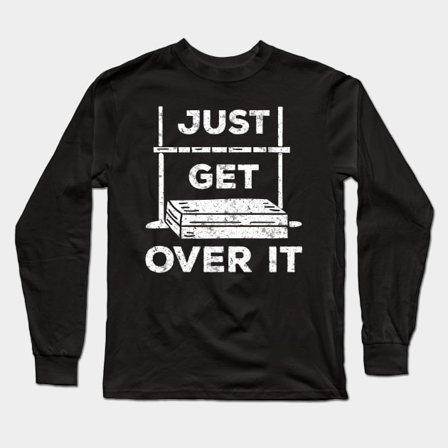 Just Get Over It High Jump Long Sleeve T-Shirt by TheBestHumorApparel